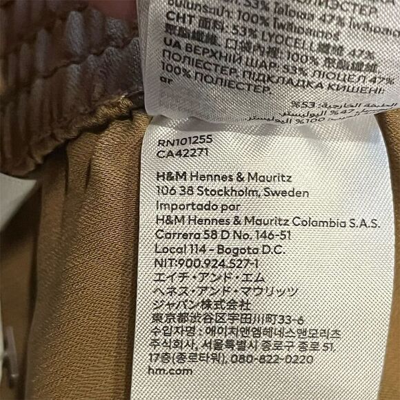 H&M Women's Mid-Rise brown Chino Shorts Size S Casual Summer - Picture 5 of 7